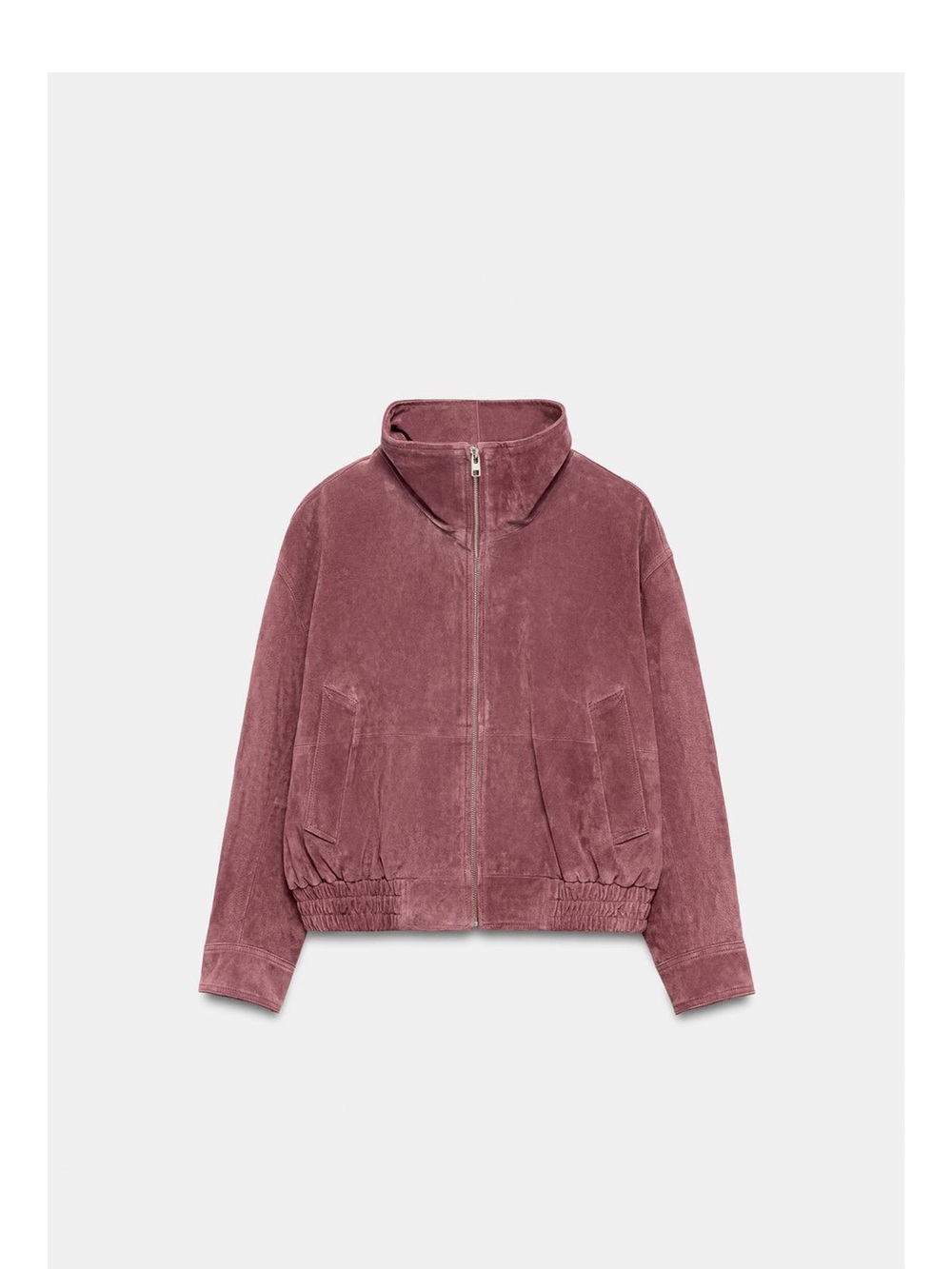 Zara suede Women’s Rosewood Teddy Zip-Up Jacket